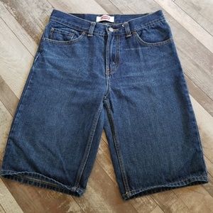 Levi's 505 long shorts dark wash size 29
